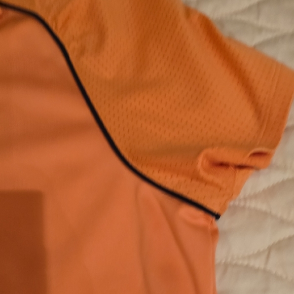 Adidas Orange Sleeveless Polo Jersey - Picture 3 of 13